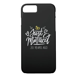 Capa iPhone 8/ 7 Aniversário de Casamento de 20