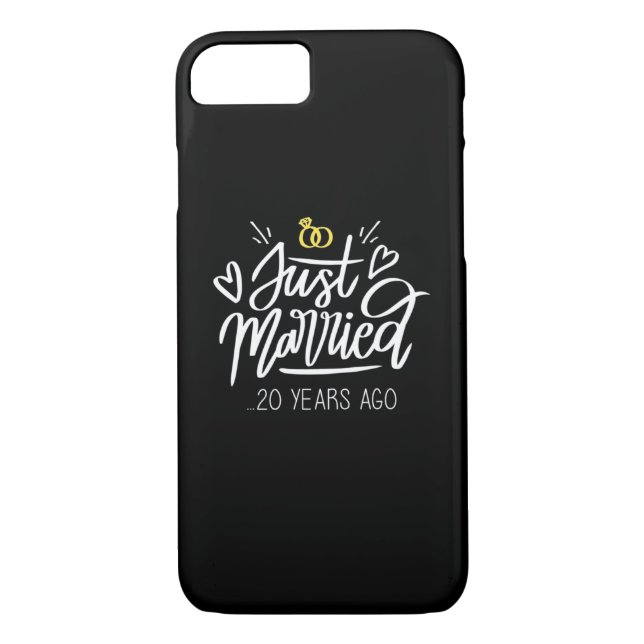 Capa Para iPhone, Case-Mate Aniversário de Casamento de 20 (Verso)