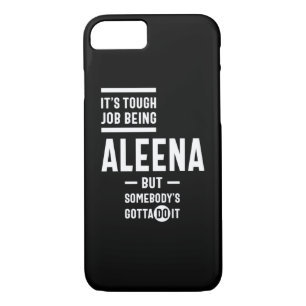 Capa iPhone 8/ 7 Aniversário do Nome Personalizado Aleena