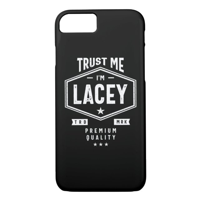 Capa Para iPhone, Case-Mate Aniversário do Nome Personalizado Lacey (Verso)