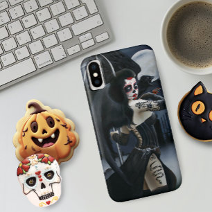 Capa Para iPhone Da Case-Mate Anjo Gótico Sombrio Morte Caveira de Açúcar Fantas