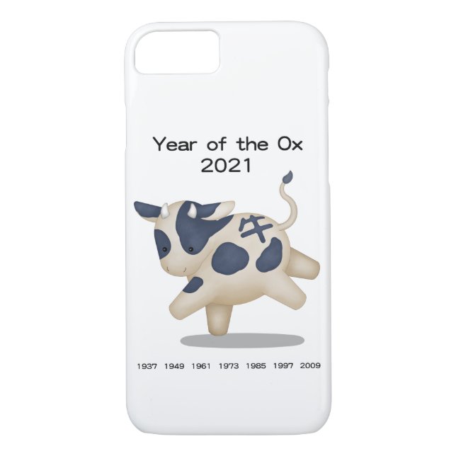 Capa Para iPhone, Case-Mate Ano do Ox Cute Zodiac Animal 2021 (Verso)