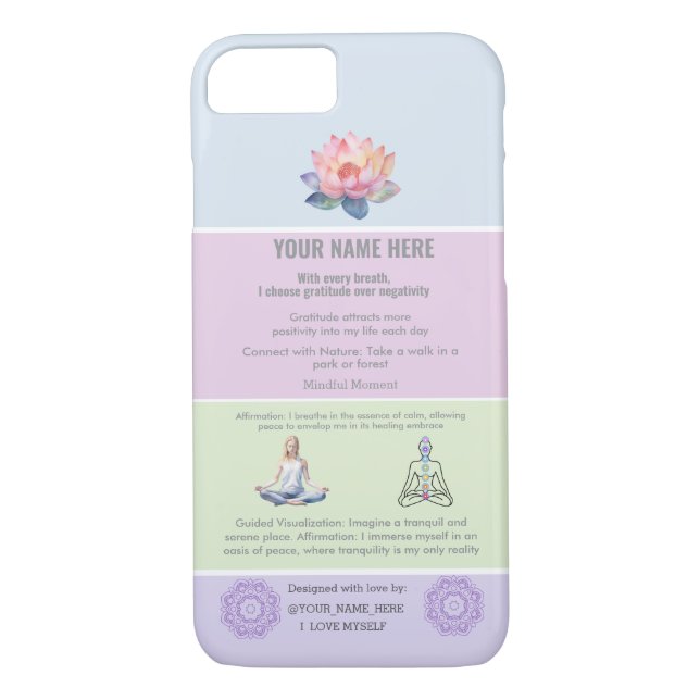 Capa Para iPhone, Case-Mate ANTI-Stress loto FLOWER YOGA CHAKRA PEACE (Verso)