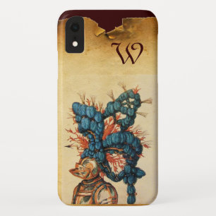 CAPA PARA iPhone DA Case-Mate ANTIQUE KNIGHT HELMET COM PENAS AZUIS VERMELHAS
