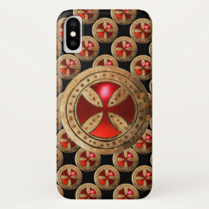 Capa Para iPhone Da Case-Mate ANTIQUE TEMPLAR CROSS Red Ruby Gem