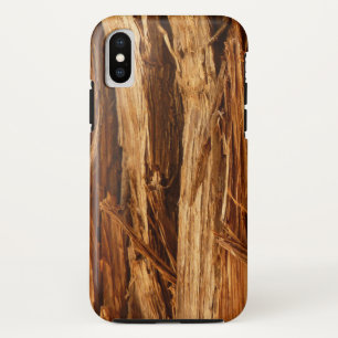 Capa Para iPhone Da Case-Mate Aparência de Casca de Madeira Texturizada de Cedro