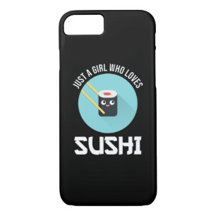 Capa iPhone 8/ 7 Apenas Uma Menina Que Ama Sushi