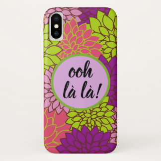 Capa Para iPhone Da Case-Mate Apple/ Samsung Ooh la la! Monograma Floral Negrito