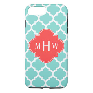 Capa Para iPhone Da Case-Mate Aqua Marroquino #5 Coral Red 3 Monograma Inicial