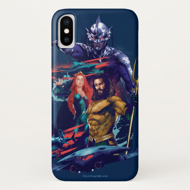 Capa Para iPhone, Case-Mate Aquaman | King Orm Versus Mera & Aquaman (Verso)