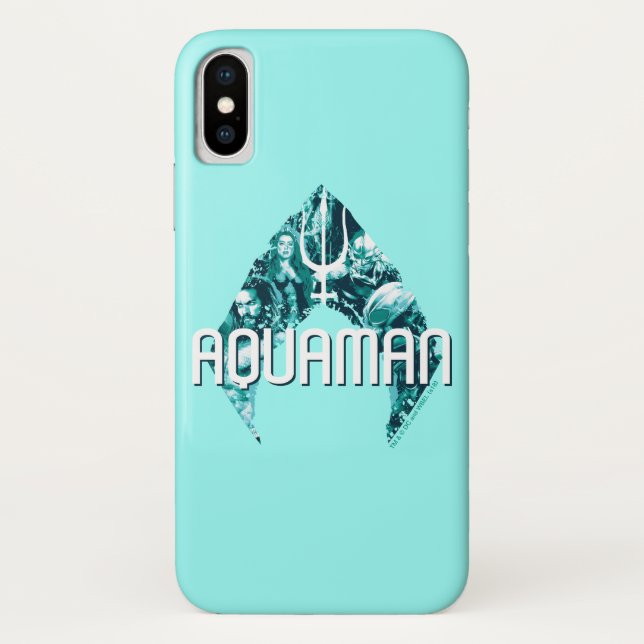Capa Para iPhone, Case-Mate Aquaman | Orin, Mera, Orm & Black Manta, Símbolo (Verso)