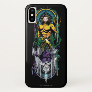 Capa Para iPhone Da Case-Mate Aquaman   Orin & painel reversível de Nouveau da