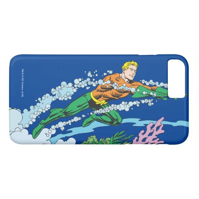 Capa Para iPhone, Case-Mate Aquaman salta sobre coral (Verso (Horizontal))