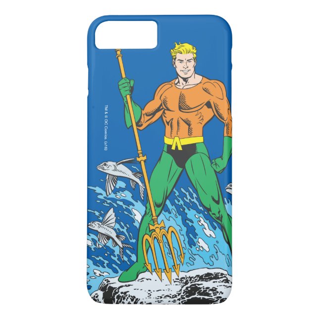 Capa Para iPhone, Case-Mate Aquaman Stands com Pitchfork (Verso)