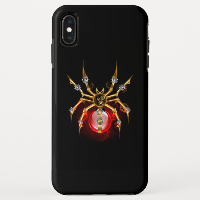 Capa Para iPhone, Case-Mate Aranha-do-galo em preto (Verso)