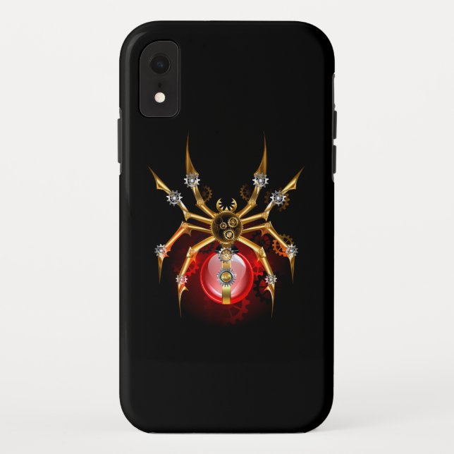 Capa Para iPhone, Case-Mate Aranha-do-galo em preto (Verso)