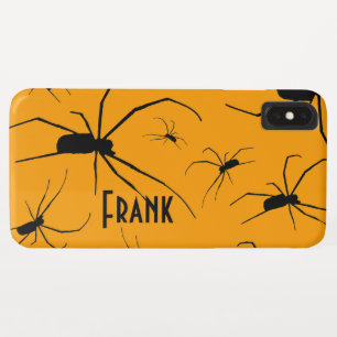 Capa Para iPhone Da Case-Mate Aranhas Negras Aracnid Fundo Laranja