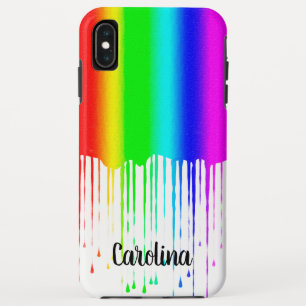Capa Para iPhone Da Case-Mate Arco-íris da pintura do gotejamento, personalizad