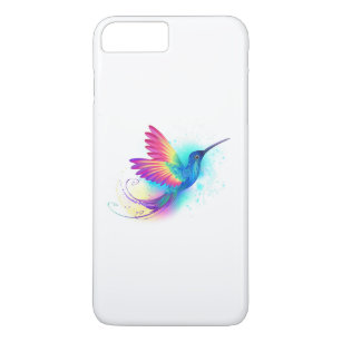 Capa iPhone 8 Plus/7 Plus Arco-Íris Exótico Hummingbird