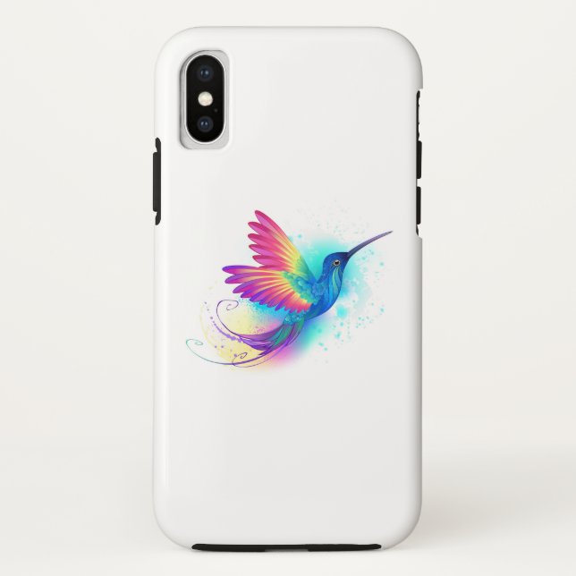 Capa Para iPhone, Case-Mate Arco-Íris Exótico Hummingbird (Verso)