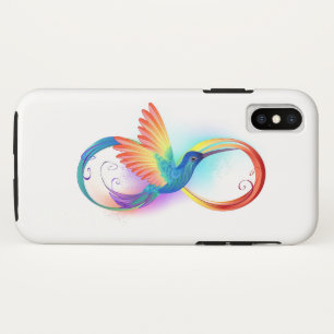 Capa Para iPhone Da Case-Mate Arco-íris Hummingbird com símbolo Infinito