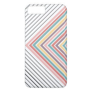 Capa Para iPhone Da Case-Mate Arco-íris mais listras brancas e pretas