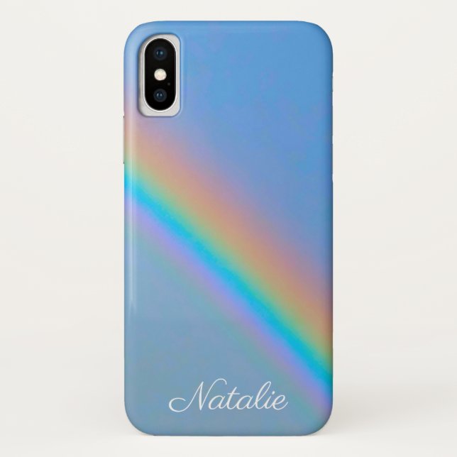 Capa Para iPhone, Case-Mate Arco-íris real natural personalizado (Verso)