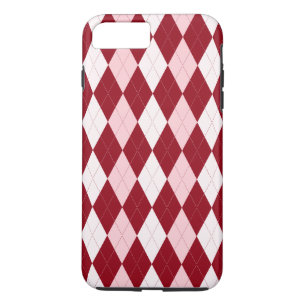 Capa iPhone 8 Plus/7 Plus Argila Vermelha Crimsona Rosa Pequena Forma de Dia