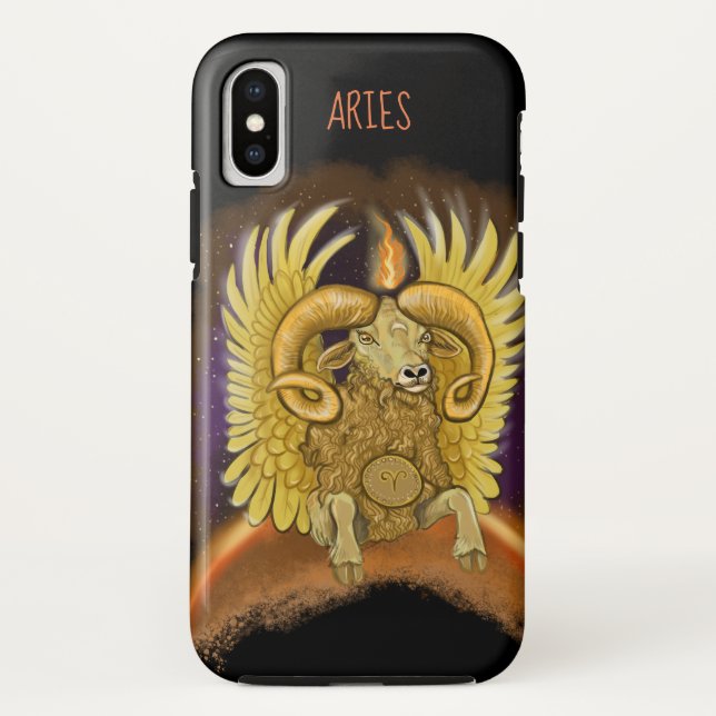 Capa Para iPhone, Case-Mate Aries - Sinal Zodiac (Verso)