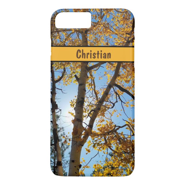 Capa Para iPhone, Case-Mate Arizona de Folhagem de Ouro de Árvore Aspen (Verso)