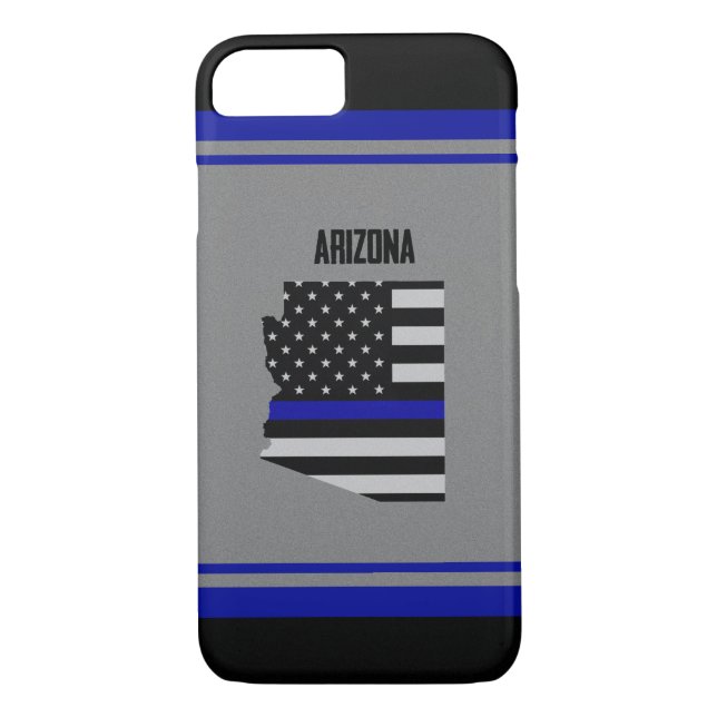 Capa Para iPhone, Case-Mate Arizona fina de Blue Line (Verso)