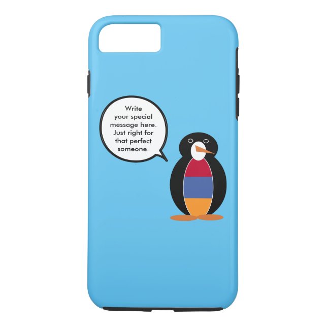 Capa Para iPhone, Case-Mate Armênia Ms Penguin Personalizada Conversando  (Verso)