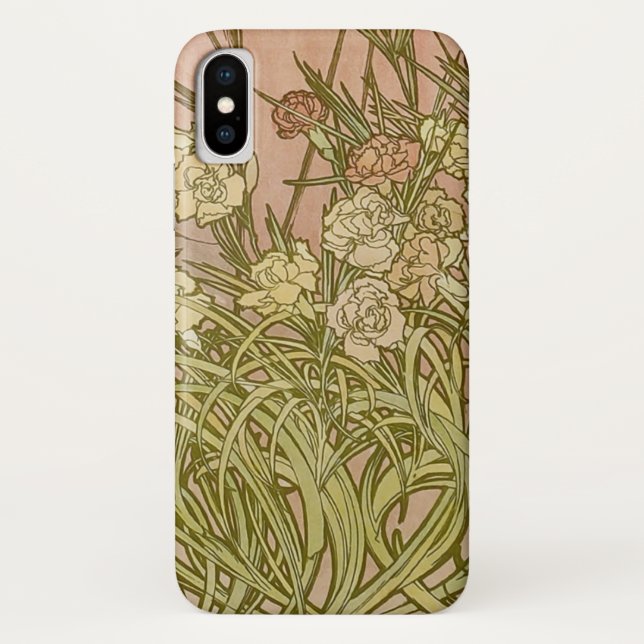 Capa Para iPhone, Case-Mate Art Nouveau Alfonse Mucha Floral (Verso)