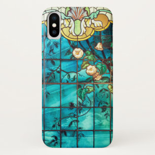 Capa Para iPhone Da Case-Mate Art nouveau vidro colorido parece floral Vitoriano