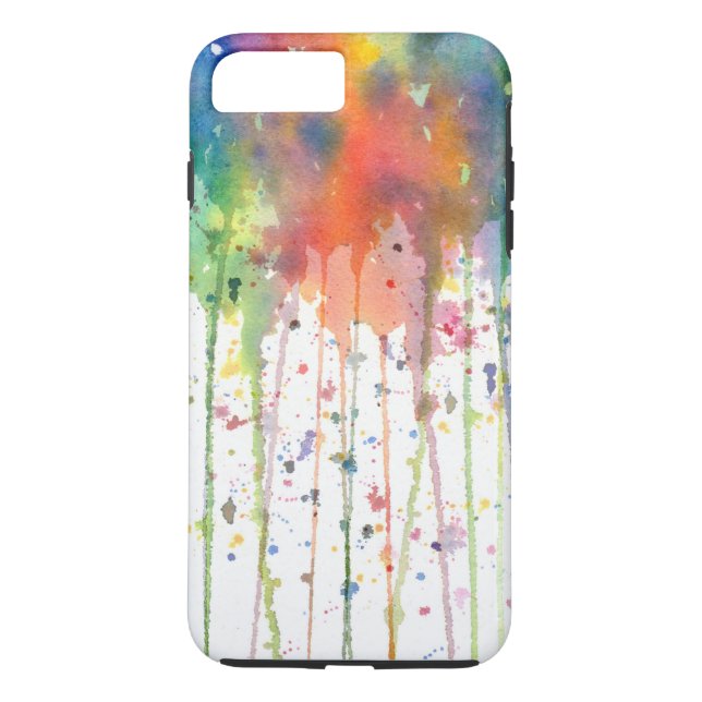 Capa Para iPhone, Case-Mate Arte Abstrata de Aquarela Gotejante (Verso)