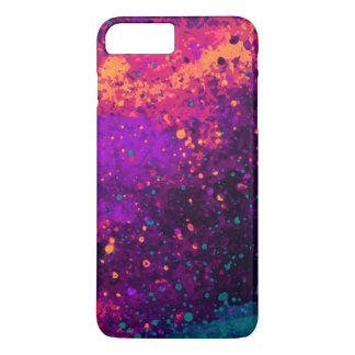 Capa iPhone 8 Plus/7 Plus Arte abstrata do Splatter da pintura do céu da