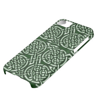 Capa Para iPhone 5C Arte celta verde do knotwork