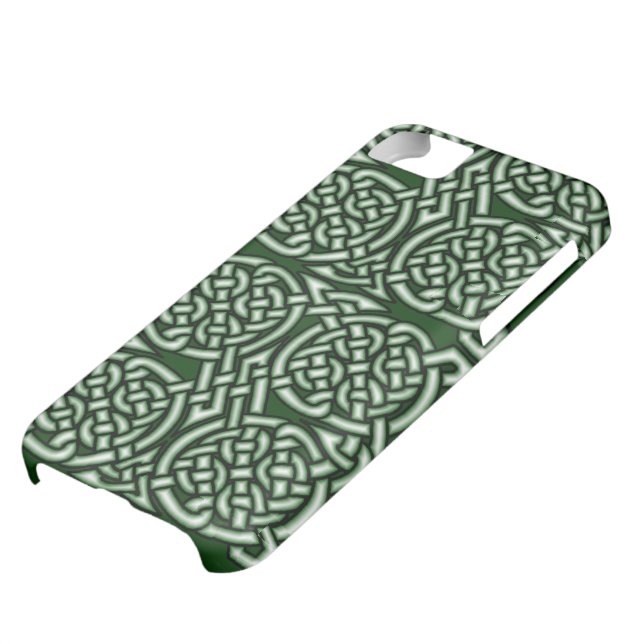Capa Para iPhone, Case-Mate Arte celta verde do knotwork (Base)