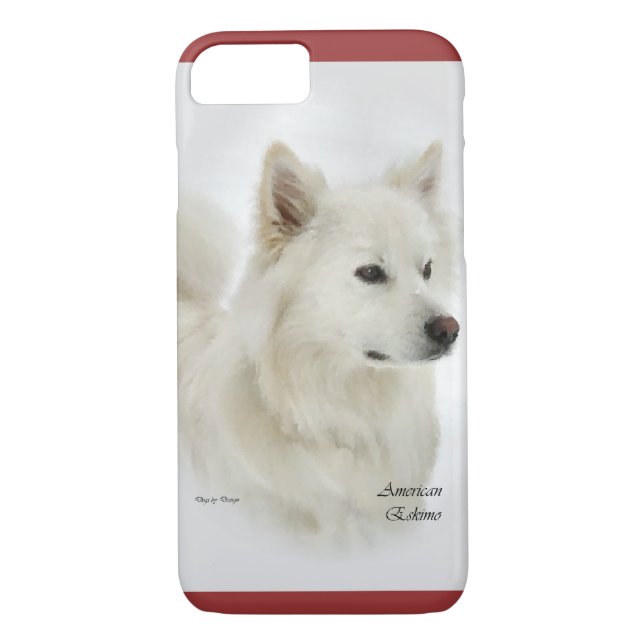 Capa Para iPhone, Case-Mate Arte de Cão Eskimo Americana (Verso)