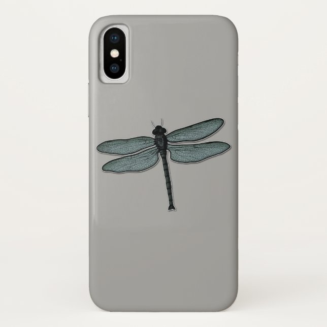 Capa Para iPhone, Case-Mate Arte de Cinzas Gráficas Dragonfly (Verso)