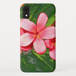 Capa Para iPhone Da Case-Mate Arte de Frangipani Tropical Rosa