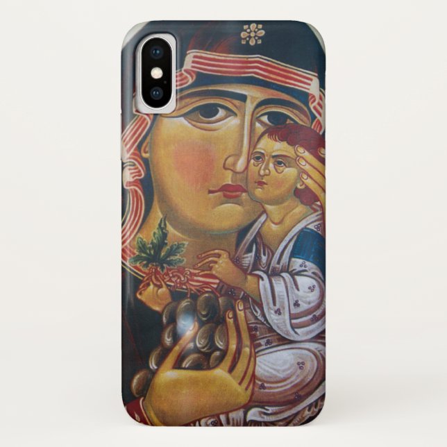 Capa Para iPhone, Case-Mate Arte de Maria Mãe e Jesus (Verso)