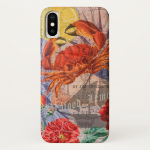 Capa Para iPhone Da Case-Mate Arte do Mar de Praia Náutica do Caranguejo