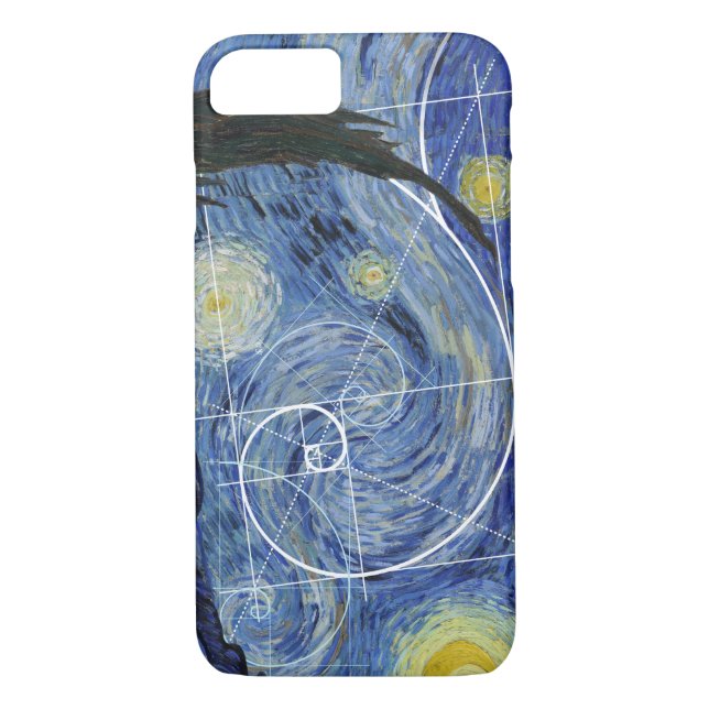 Capa Para iPhone, Case-Mate  Arte Encontra Matemática, Van Gogh Conhece Placa  (Verso)