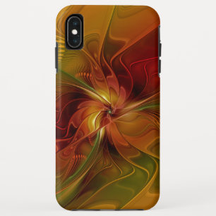Capa Para iPhone Da Case-Mate Arte Floral Fractal Abstrata Vermelho Laranja Marr