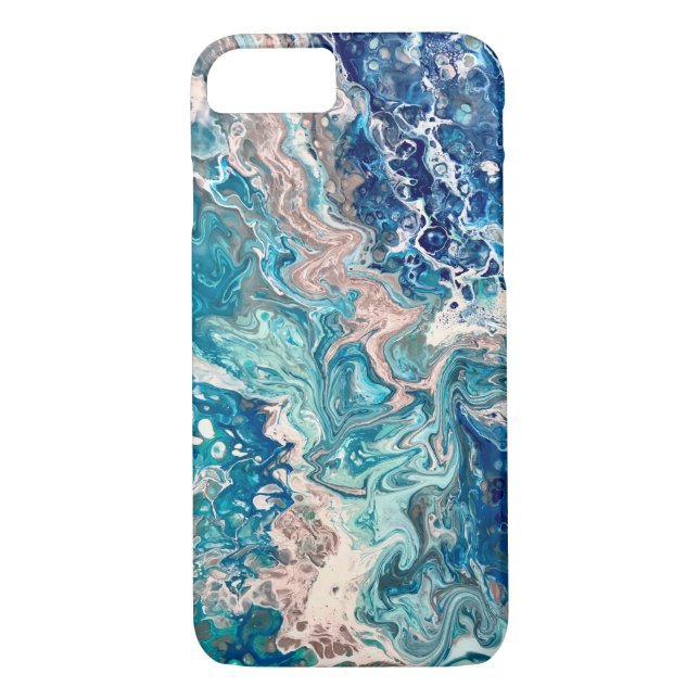 Capa Para iPhone, Case-Mate Arte fluida oceânico (Verso)