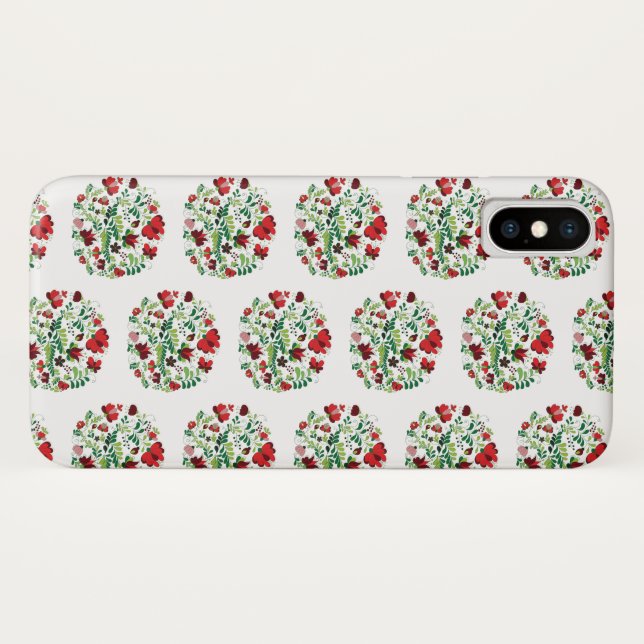 Capa Para iPhone, Case-Mate Arte Folclórica Húngara Matyo (Verso (Horizontal))