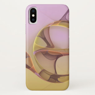 Capa Para iPhone Da Case-Mate Arte Fractal Rosa Dourado Moderno Abstrato