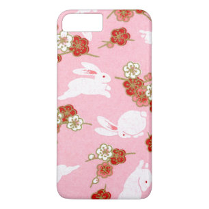 Capa Para iPhone Da Case-Mate Arte Japonesa: Sakuras Rosa & Rabbits iPhone 7 Plu