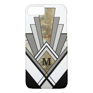 Capa Para iPhone Da Case-Mate Arte Marbled Deco Geométrico com Monograma Persona
